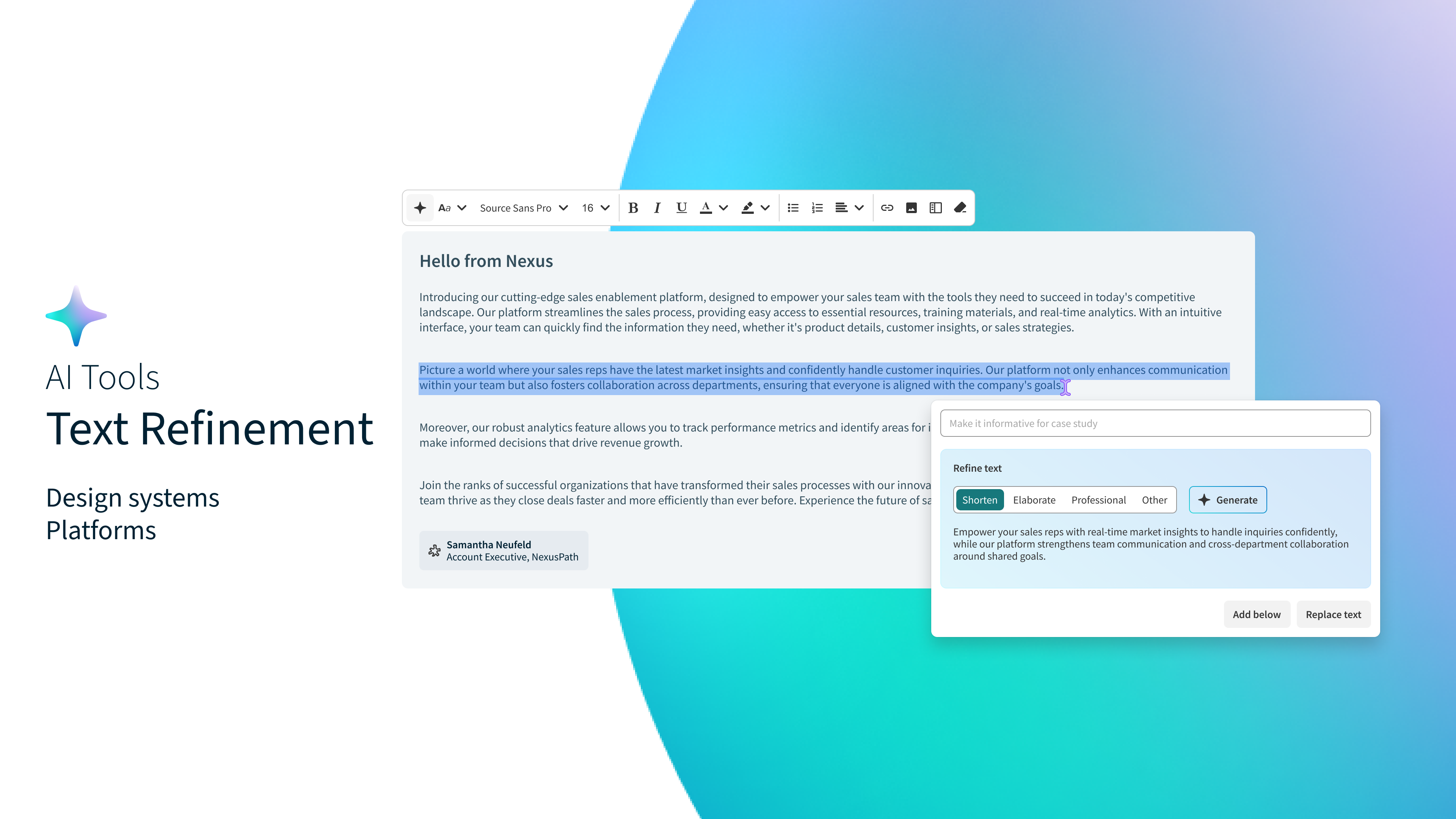 Text Refinement